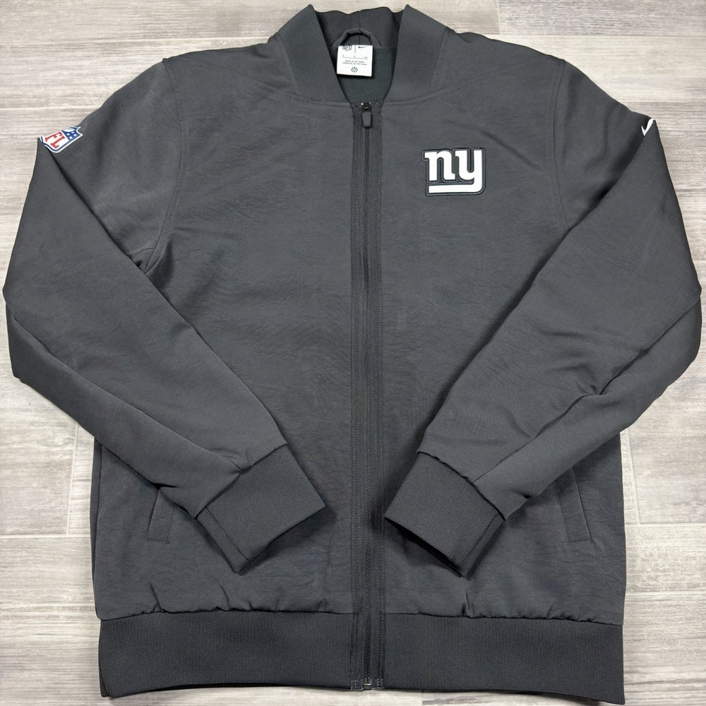 Nike‎ Men's New York Giants NFL Anthracite Logo Bomber Jacket Size Small NWT